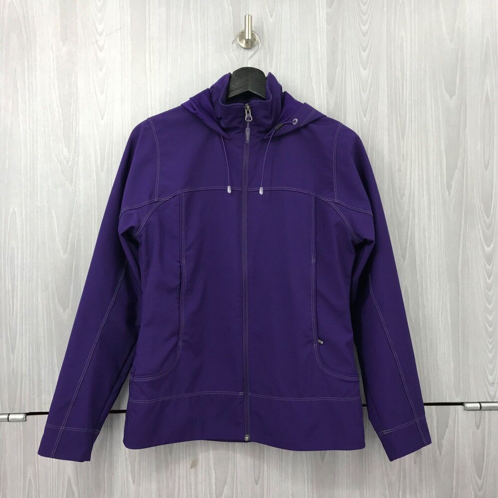 Marmot Womens Purple Softshell Full Zip Hooded Jacket Size S Athletic‎ Outdoor